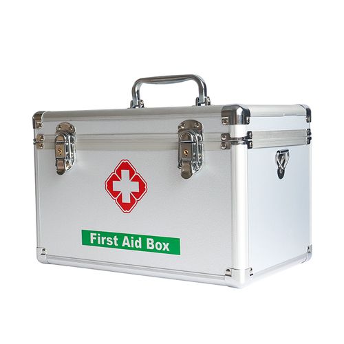 绿消工厂企业家用医药箱 多层药品 铝合金急救箱带 车载医药箱 急救箱